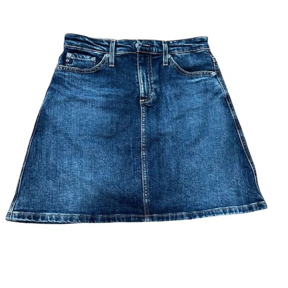 AG Adriano Goldschmied A-line demim skirt 25 - Picture 3 of 6
